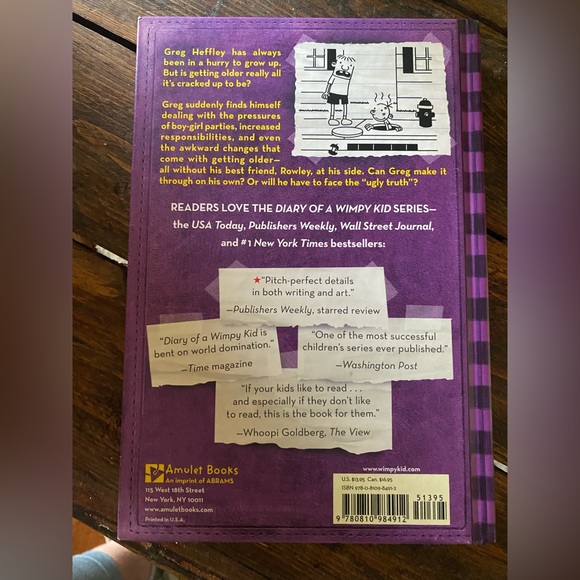 Diary of a Wimpy Kid, The Ugly Truth by Jeff Kinney (Book 5) - Picture 3 of 3